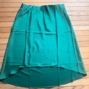 Skies Are Blue Emerald High-Low Skirt